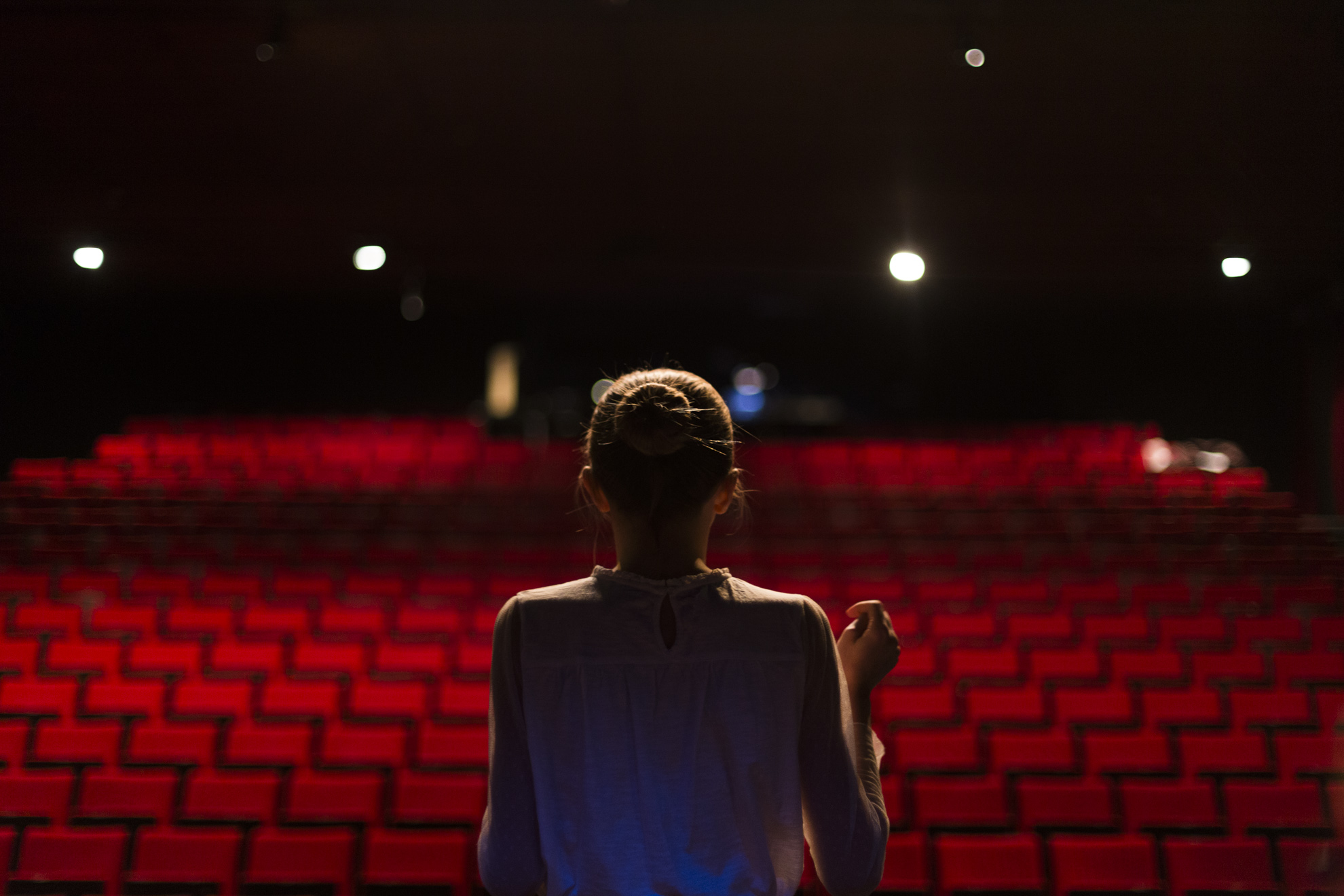 Répétition sur scène au Théâtre de Vidy