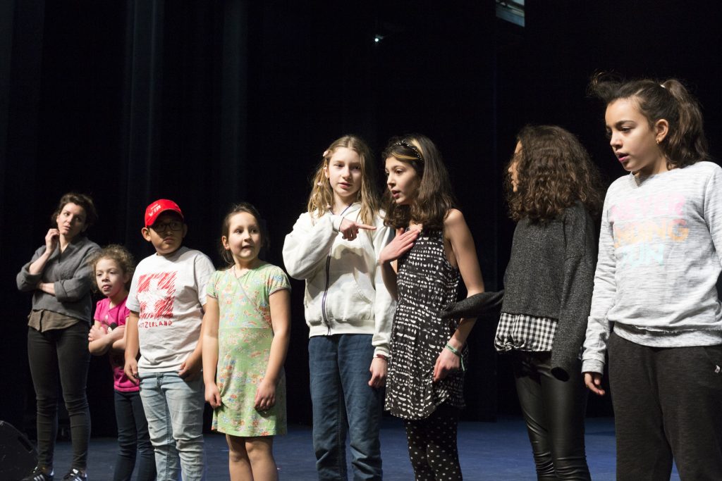 Les enfants du Vallon en répétition